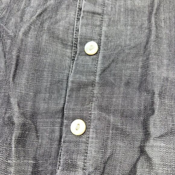 Soft Surroundings Gray Button Up Top Women’s Size Small - Picture 2 of 5